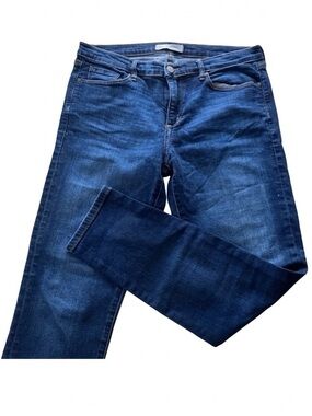 Banana Republic Luxe Touch Skinny Ankle Jeans Dark Indigo Stretch Denim 29